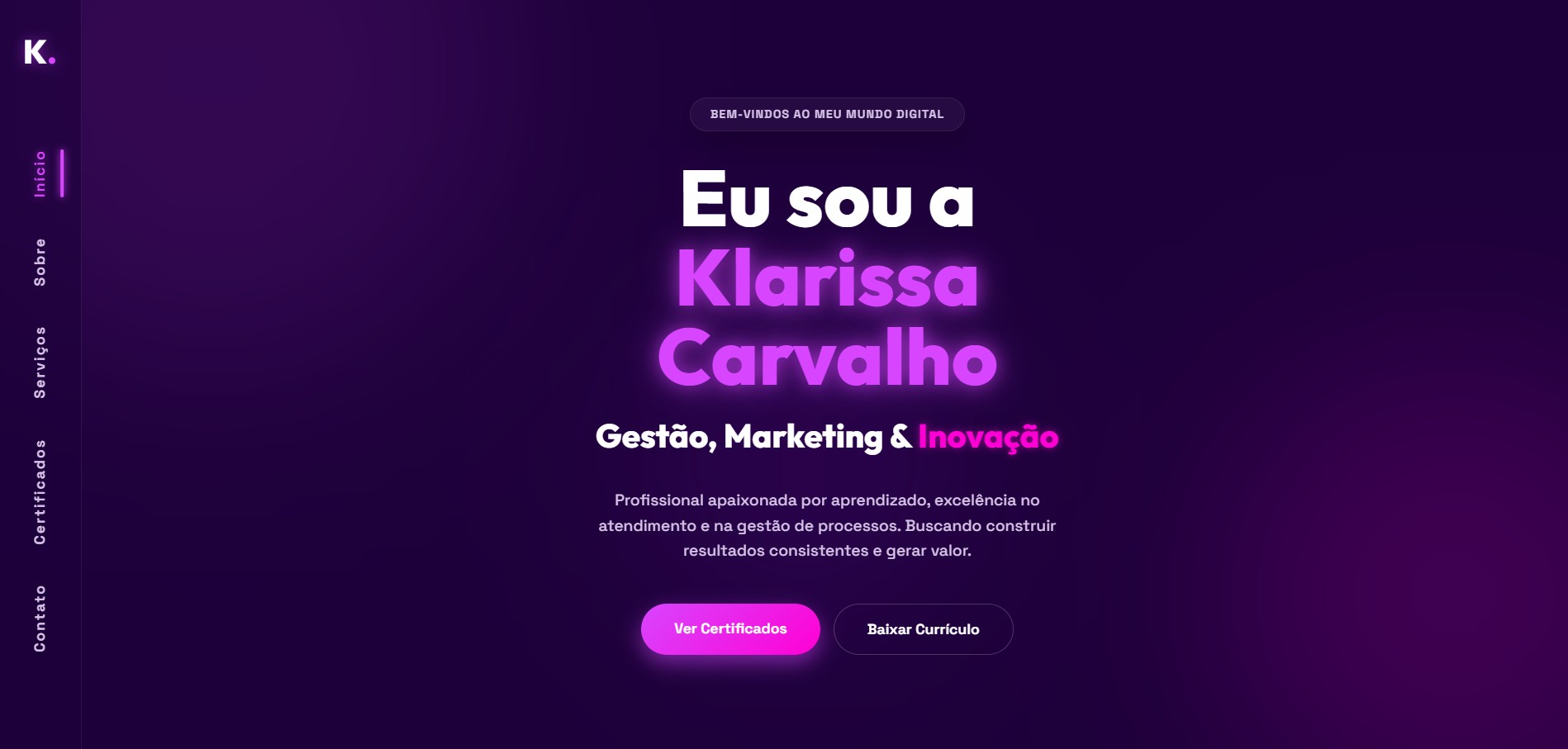 Portfólio Personalizado